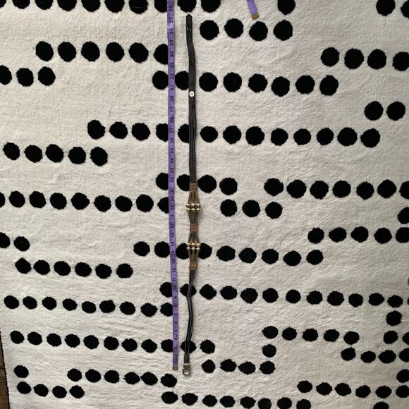 Vintage Century Metal Beaded Leather Hip Waist Drape Belt Southwestern Boho - Picture 12 of 15